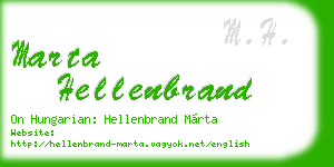 marta hellenbrand business card